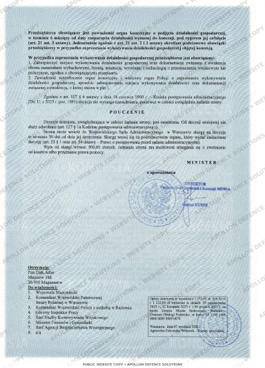 Scope of the Licence